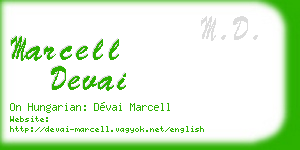 marcell devai business card