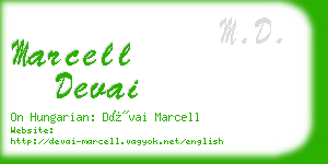 marcell devai business card